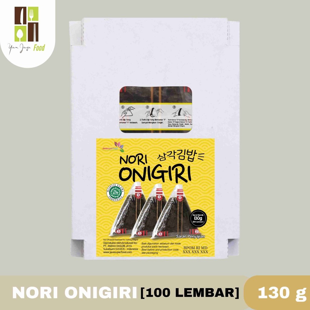 

NORI ONIGIRI | NORI WRAPPER KHUSUS BUNGKUS NORI TRIANGLE / SUSHI NORI 50/100 LEMBAR