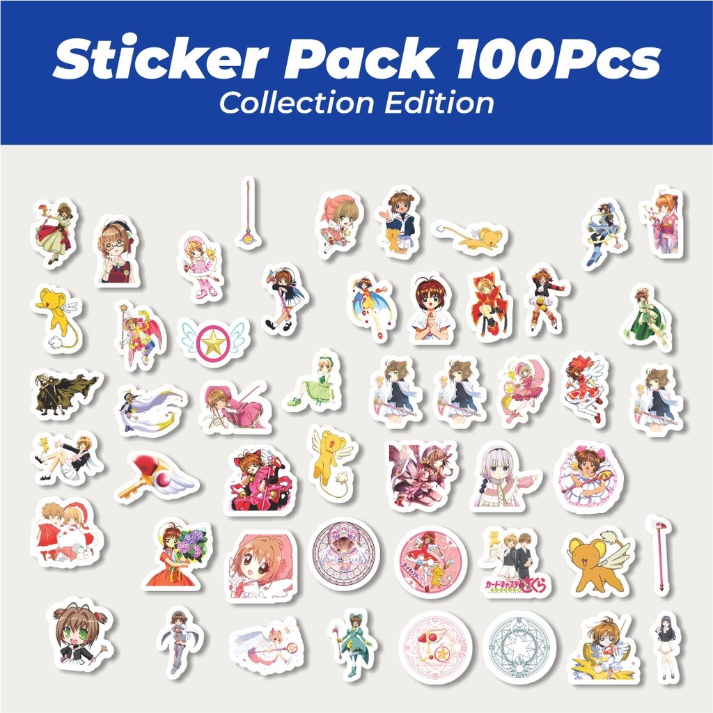 

Hot Sticker Anime Cardcaptor Sakura Lucu Anti Air Stikers Berperekat Waterproof Sticker Decal Buat Motor Helm Buku Journal Koper Casing HP Laptop Botol Minum