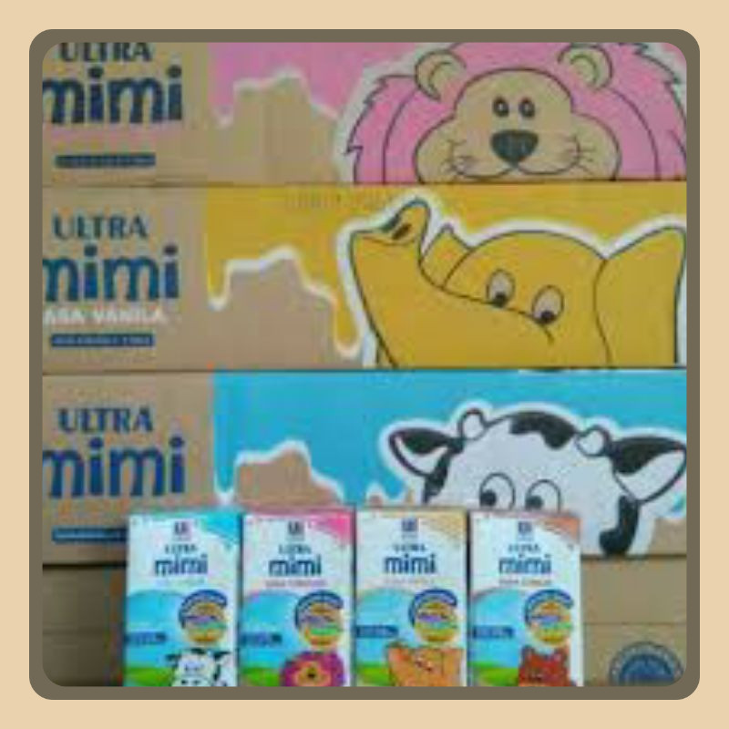 

Ultra Mimi 125ml rasa coklat / strawberry / vanilla / full cream 1dus isi 40