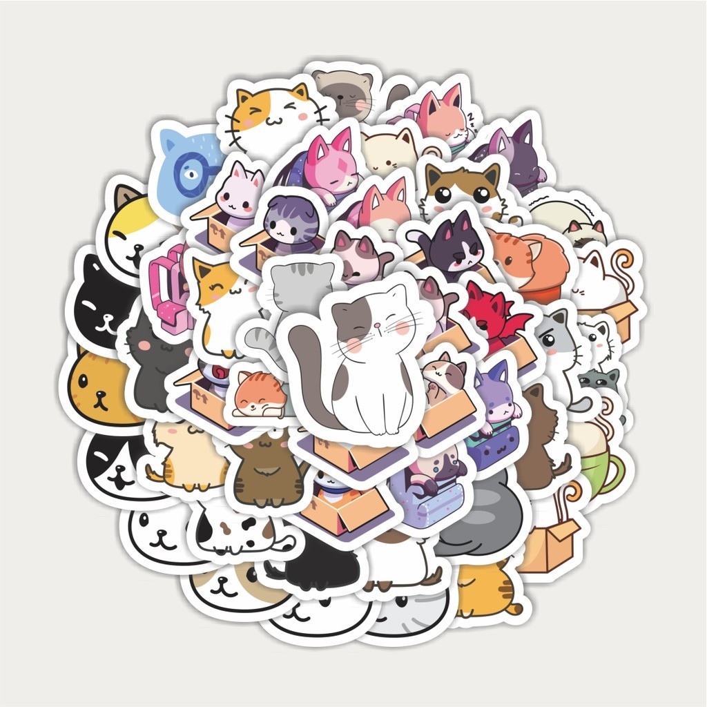 

Sticker Pack Stiker Super Kawai Kitties [Kucing Lucu] | Sticker TUMBLR | Stiker LAPTOP KOPER HELM
