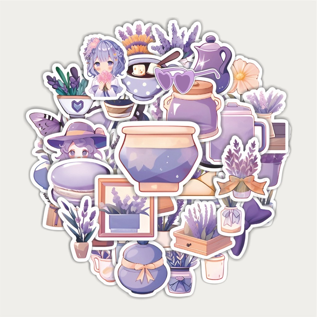 

Sticker Pack Stiker Lavender [Ungu] | Sticker TUMBLR | Stiker LAPTOP KOPER HELM