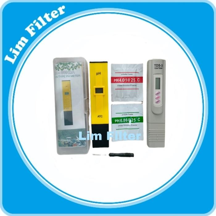 Hot Produk PAKET PH METER & TDS 3 METER HIDROPONIK ALAT TEST AIR Terbaik dan Terlaris