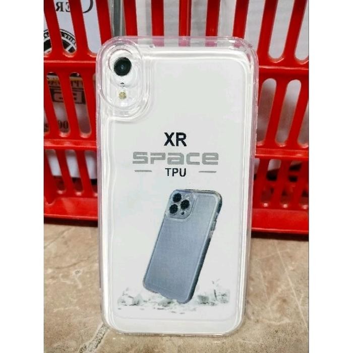 SOFTCASE/CASE BENING FOR IP XR  SILICON TRANSPARAN FULL COVER - putih bening, IPH XR