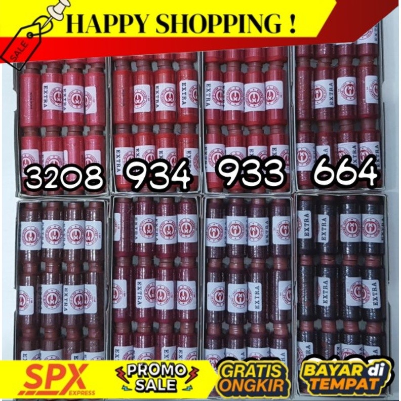 SUKA Benang Jahit EXTRA 160 yards Warna Merah (Harga per pcs) SKPD