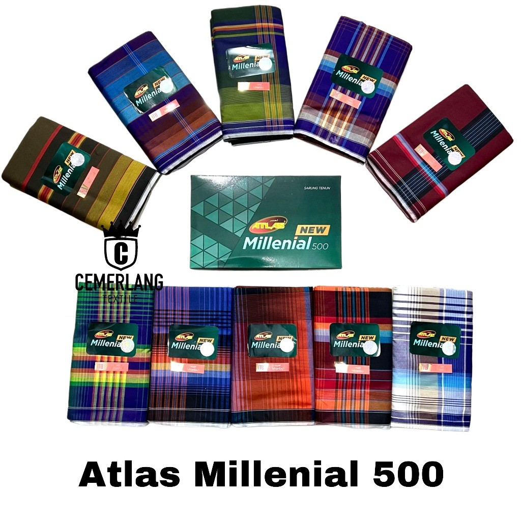 Sarung Atlas Millenial 500 Grosir (10 PCS)