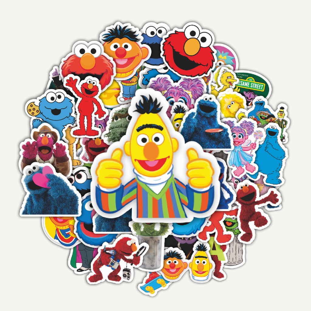 

Sticker Pack Stiker Kartun Kaws & Sesame Street | Sticker TUMBLR | Stiker LAPTOP KOPER HELM