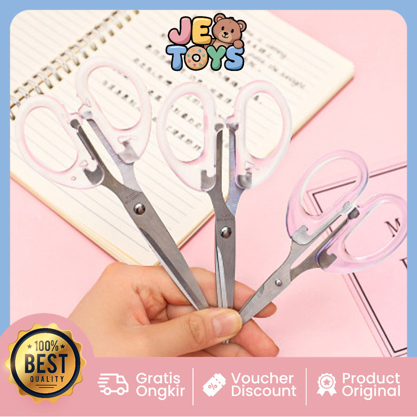

Je Toys H5920 Gunting Transparan Bening Multifungsi Gunting Transparan Gunting Kertas Transparan Pemotong Kertas Scrapbooking