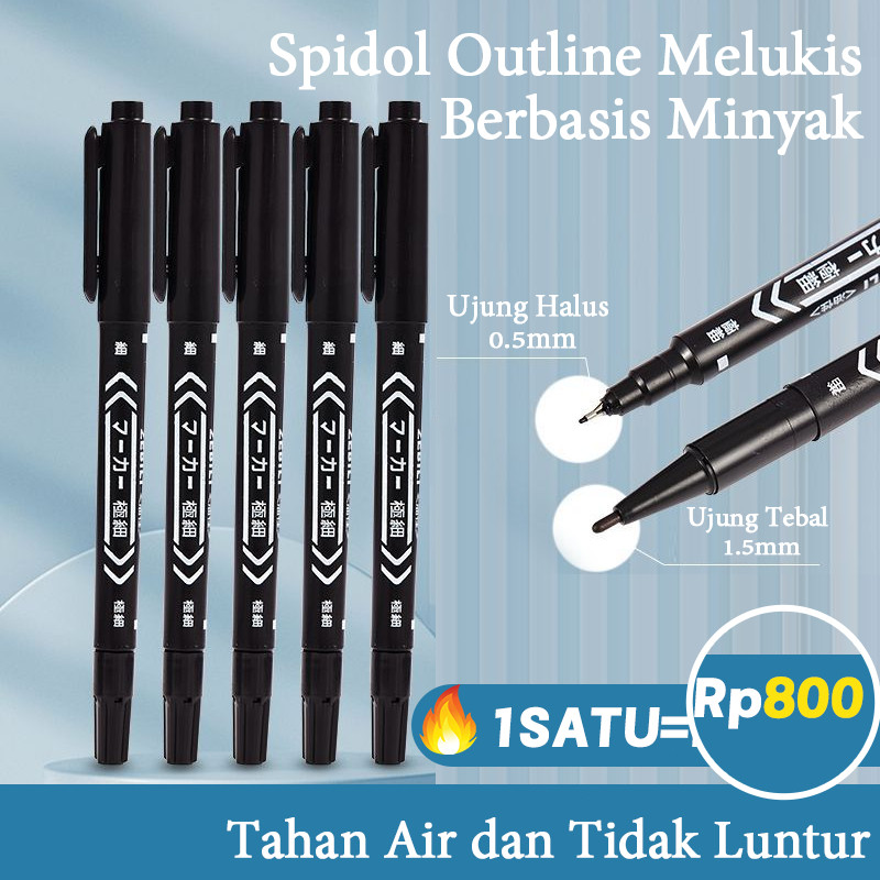 

KlikIniAja Spidol Double Marker /Spidol 2 Sisi / Spidol Marker / Marker / Spidol Paan Tulis / Spidol Alat Tulis