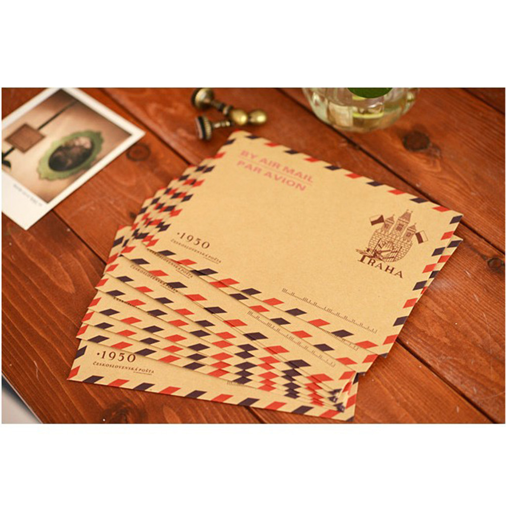 

10pcs Kraft Paper Envelopes Retro Storage Photo Vintage Card Envolopes Biodegradable Gift Packaging Envelope Set