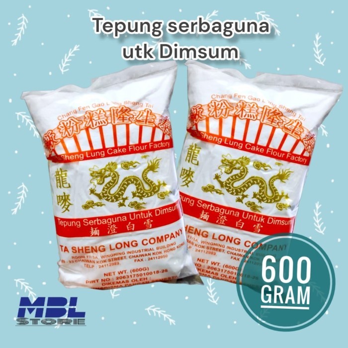 

Teng Mien Tai Sheng Lung Cake Flour Tepung Serbaguna Untuk Dimsum Naga 600 Grm