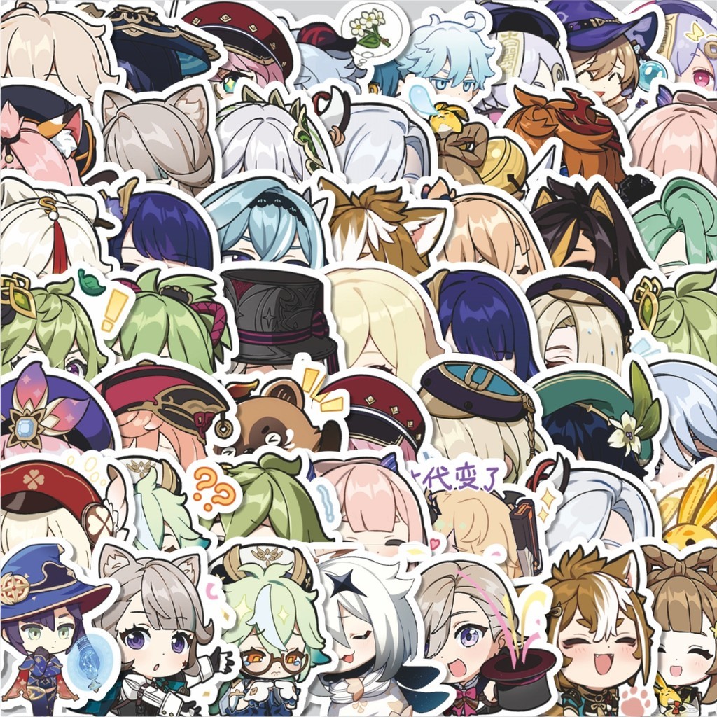 

Stiker Cutting Pack Stiker Anime Genshin Impact Versi 4 Isi 100Pcs Series Aesthetic Lucu Keren Untuk Koper Bahan Vynil