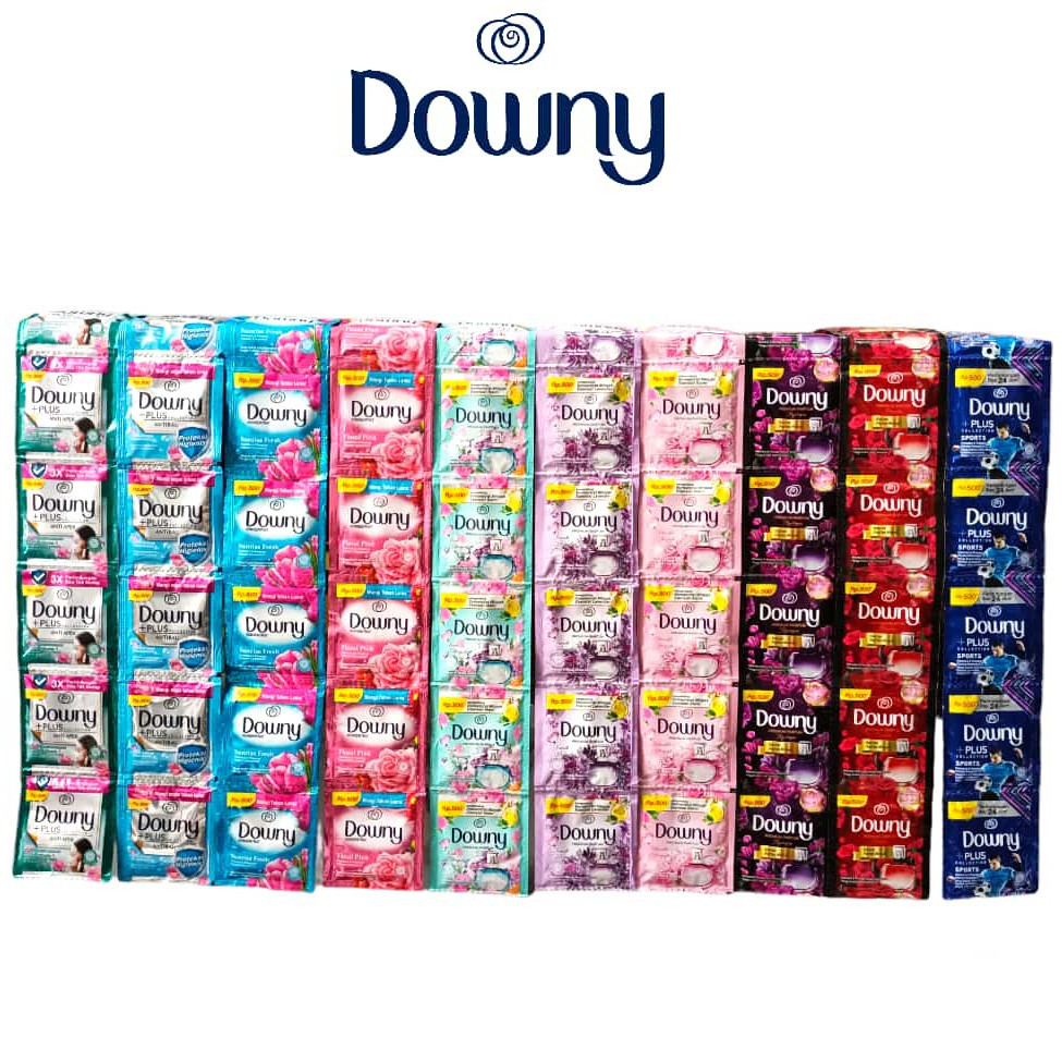 Downy Pewangi Pakaian 10ml Renceng / Downy Sachet 1 Renteng isi 24 Pcs (1 Renteng)