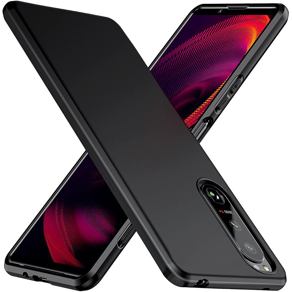 CASE SONY XPERIA 1 II III IV / XPERIA 5 II III IV PREMIUM CASE SLIM  MATTE CASE BLACK DOFF