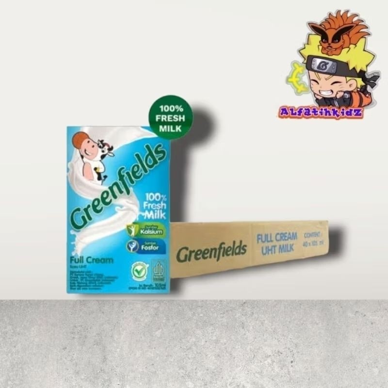 

New Greenfields UHT Fullcream Content 40pcs x 105ml | KartonPremium
