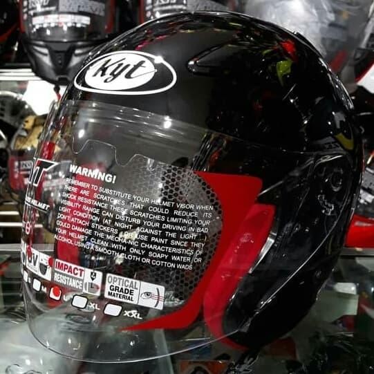 HELM KYT DJ MARU SOLID BLACK - XL