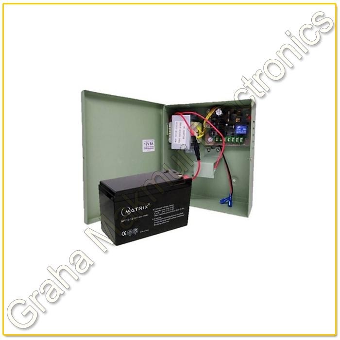 

power supply 12v 5a backup batre untuk akses pintu