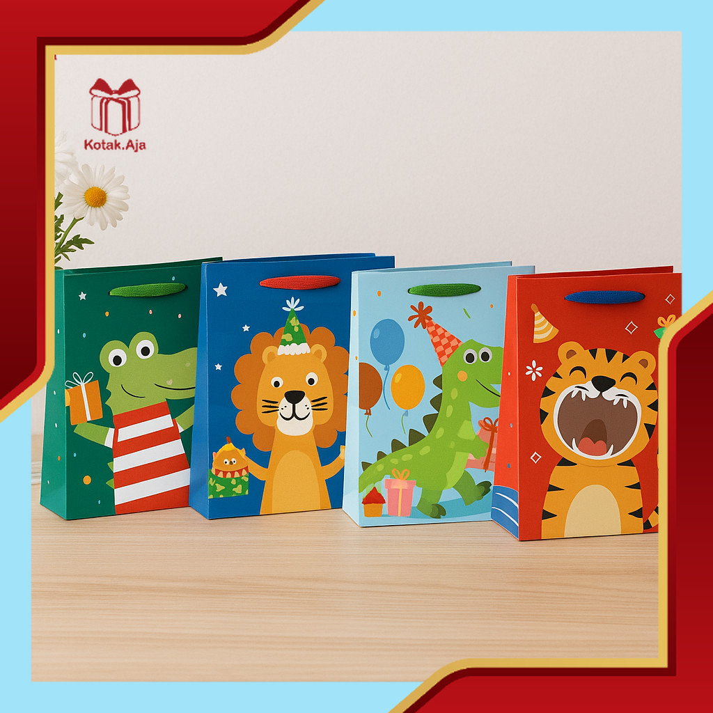 

Paper Bag Motif Anak / Paper Bag Ultah Anak / Tas Kantong Motif Anak / Goodie Bag Ultah I AL01D4-AL03D4