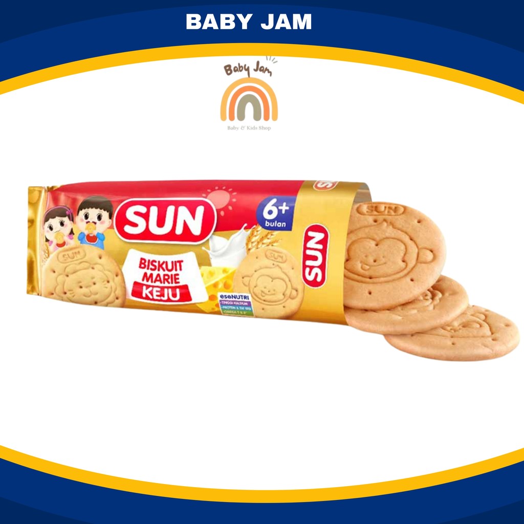 SUN Marie Keju Biskuit Bayi 6 Bulan Makanan Bayi Biskuit Bayi Makanan Cemilan Bayi Snack Mpasi BJ