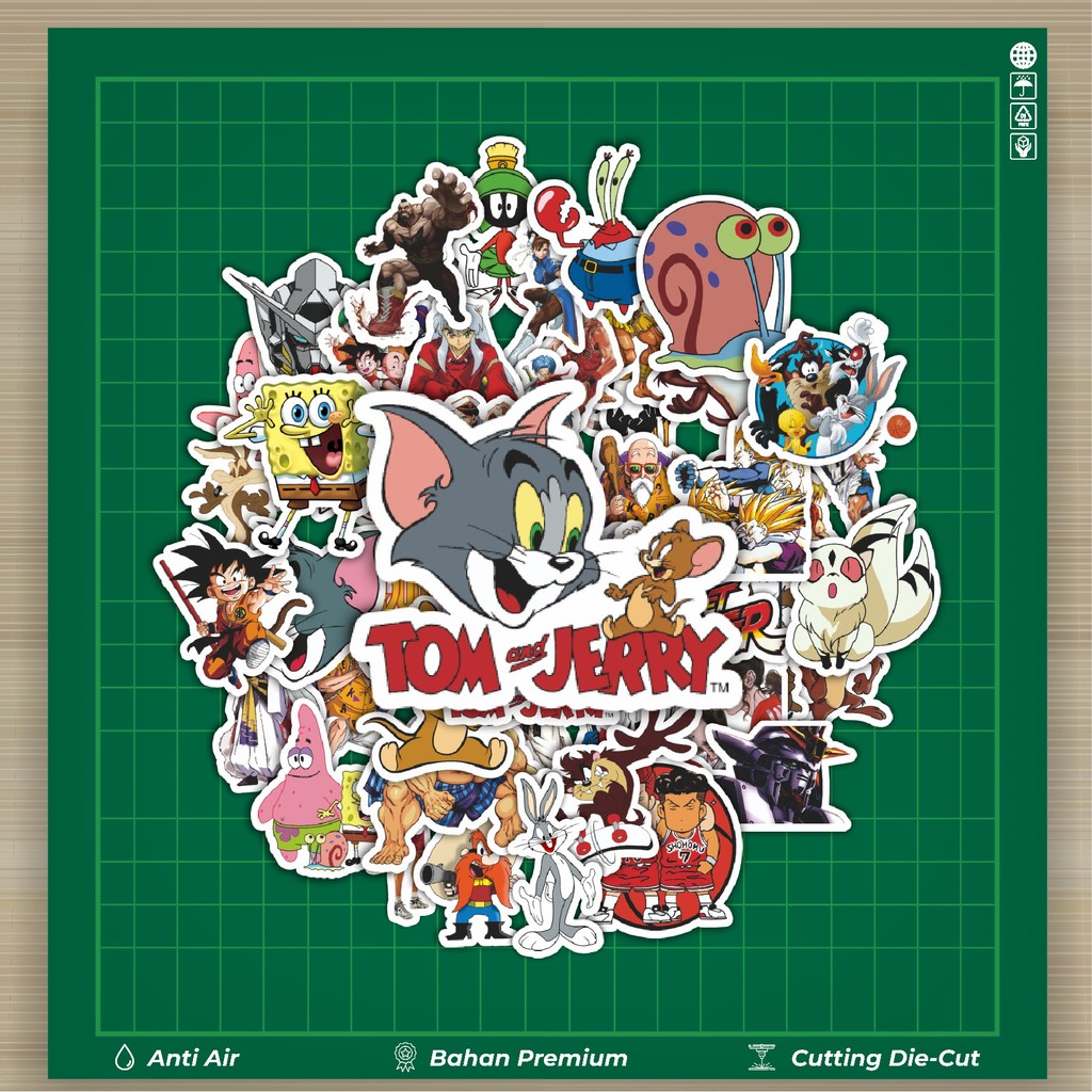 

HOT 50 PCS STIKER Stiker Classical Cartoon [Kartun Klasik] Stiker Fashion Cars Decal Dingin Kartu Album Custom Vinyl Anti Air- Sticker Aesthetic Buku Journal Koper Casing HP Tablet Laptop Helm Motor Botol Minum