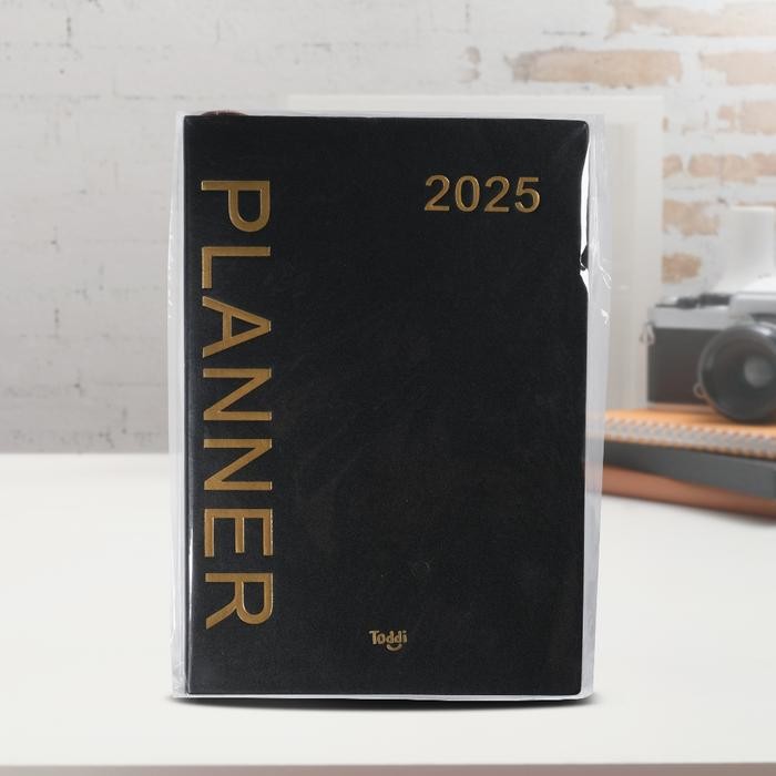 

Toddi Buku Agenda Softcover Monthly Planner Notebook A5 304 Halaman - TD-2025 - Hitam