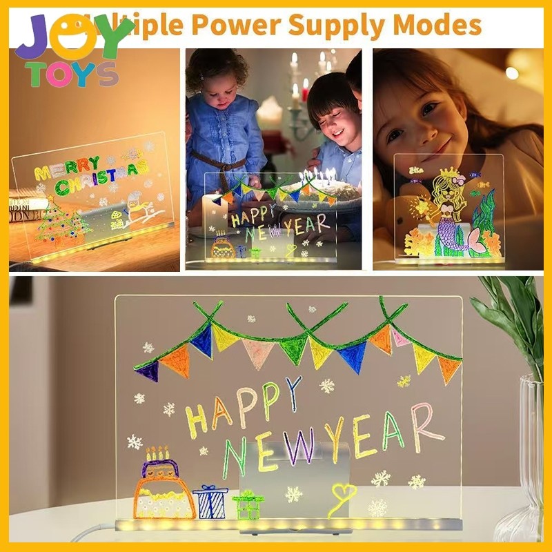 

JOY Akrilik Polos And Standing Led Stand Led Acrylic Planner/ Akrilik Planner/ To Do List/Acrylic Led Board LightCO