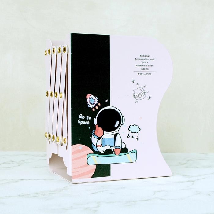 

Sandaran Pembatas Buku Besi | Book End | Book Holder | Pembatas Buku - Astro Pink