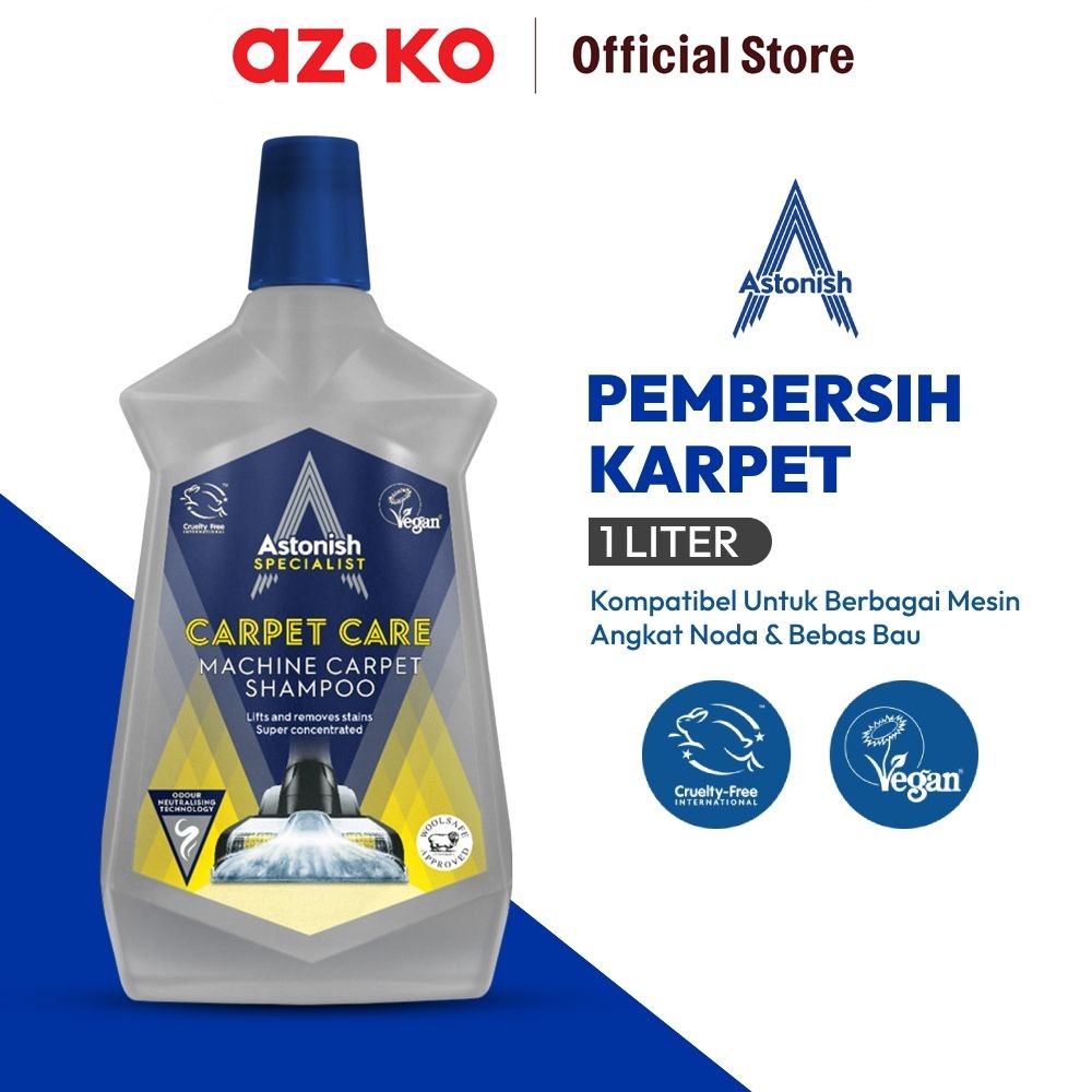 AZKO Astonish Pembersih Noda Karpet Vac Maxx Machine 1 ltr Liquid Cleaner Penghilang Noda Pembersih 