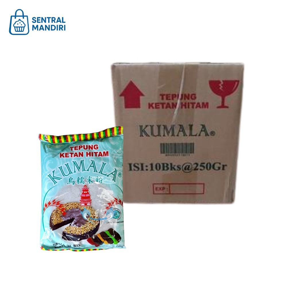 

Tepung Ketan Hitam Cap Kumala 250gr, 1 Dus Isi 10Pcs