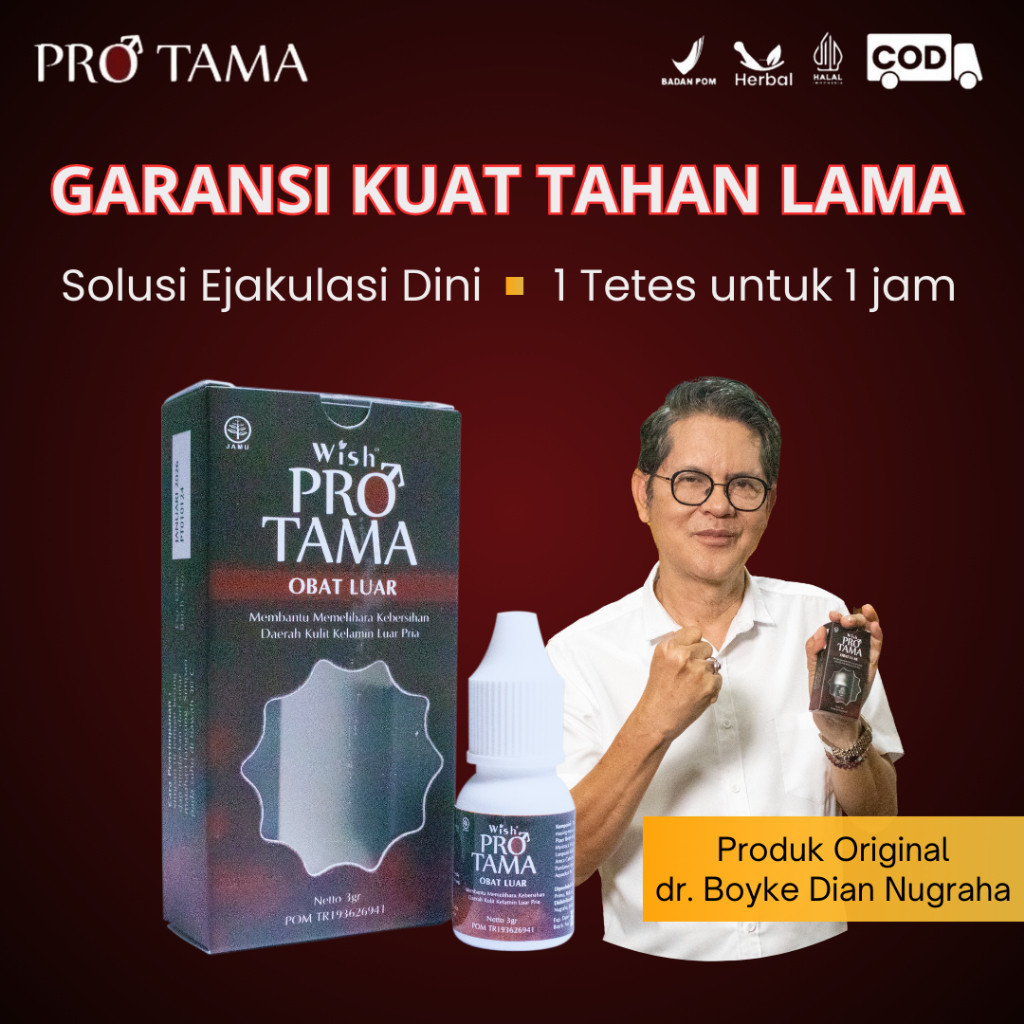 Obat Kuat Herbal Pria Tahan Lama - Wish Protama dr Boyke Official