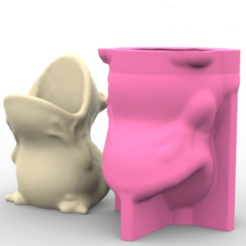 

10cm Creative Frogs Epoxy Resin DIY Crafts Tool Silicone Mold Resin Succulent Flower Pots Mould for Home Decoration