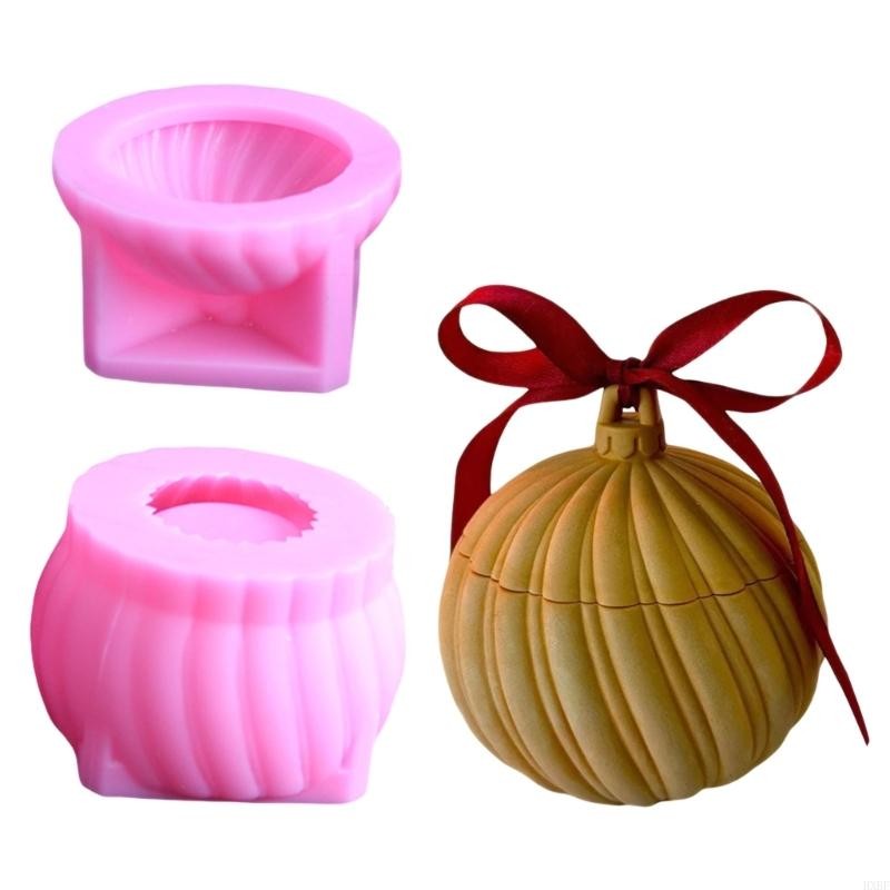 

Flexible Epoxy Resin Container Mold Sphere Shaped Jar With Lid Perfect For Candle Holders And Decorations