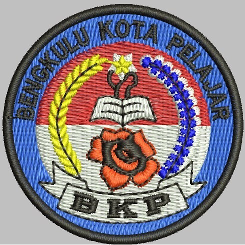 INOVASI-194 PATCH BORDIR BKP BENGKULU KOTA PELAJAR LOGO/EMBLEM AKSESORIS