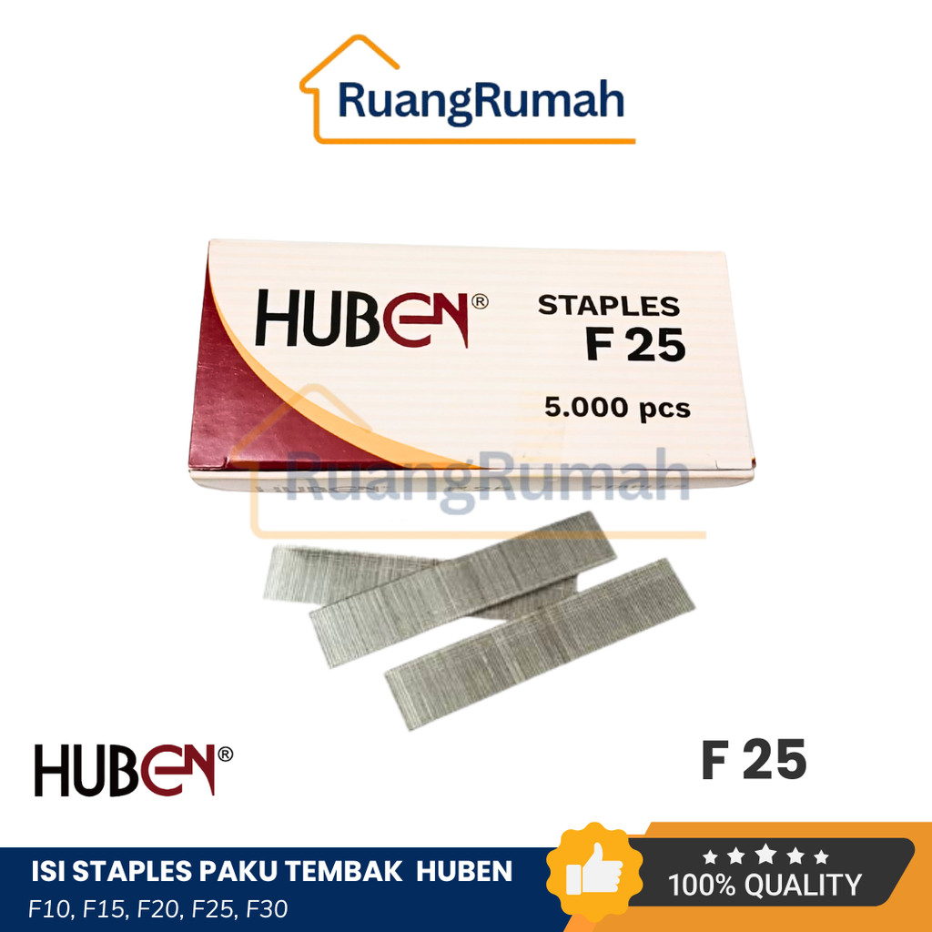 

(Grosir) HUBEN Isi Staples Mesin Tembak Angin F25 Tajam Kuat