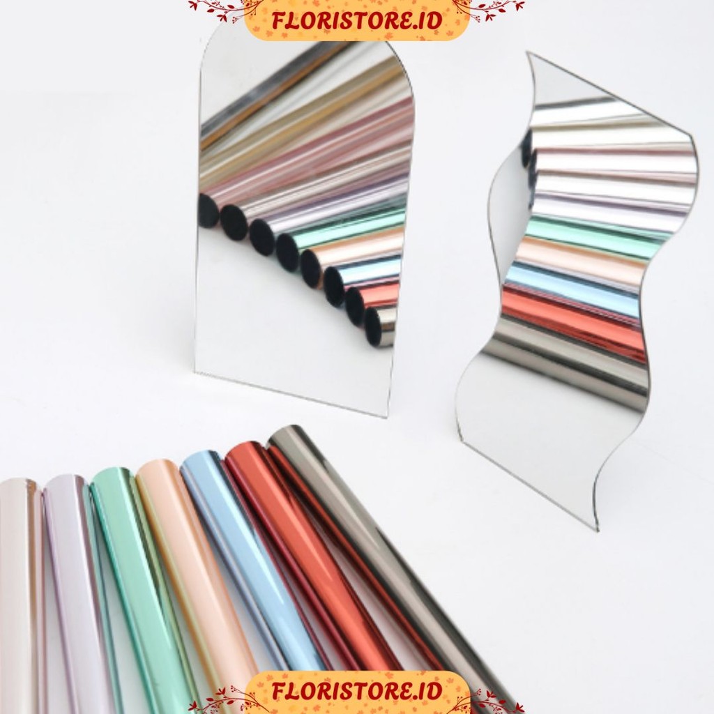 

METALLIC MIRROR PAPER / CELLOPHANE / FLORIST PAPER / KERTAS BUKET BUNGA / WRAPPING WRAPPER