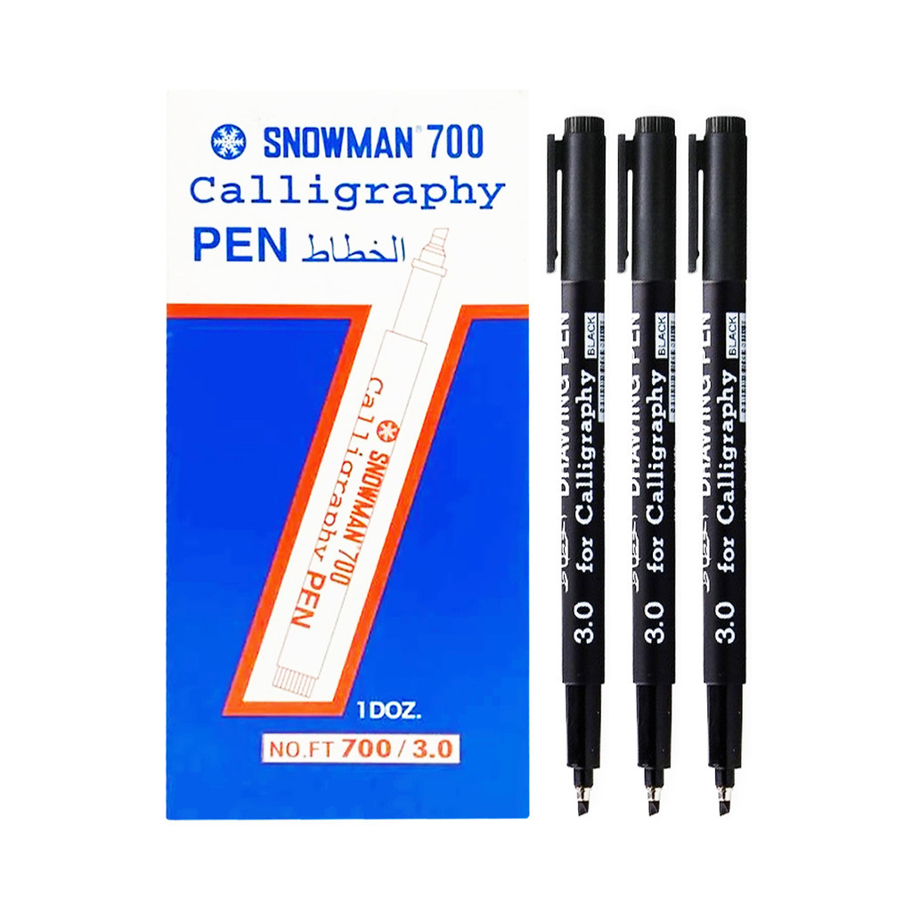 

Snowman Calligraphy Pen | Snowman 700 Drawing Pen FT 700 Pen Kaligrafi Ukuran 1.0/2.0/3.0 Hitam - MY