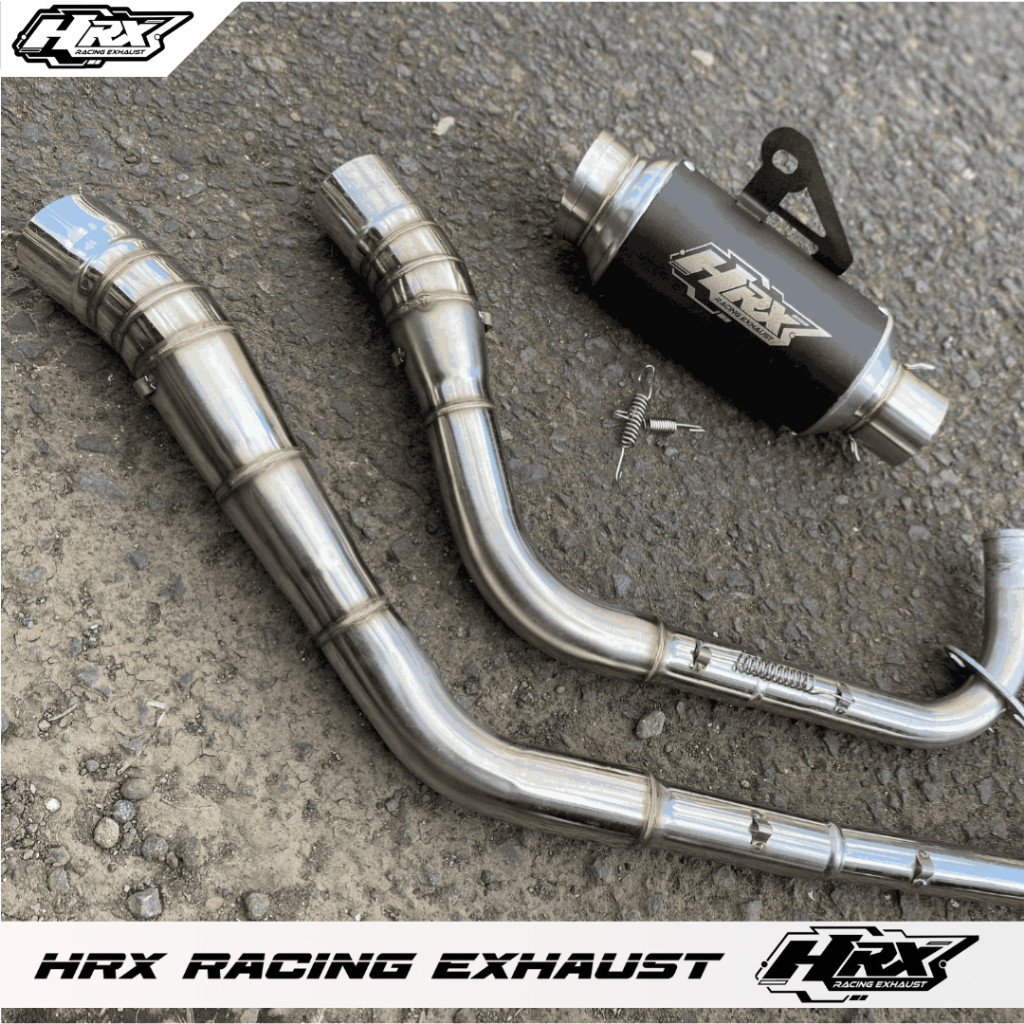 Knalpot Jupiter Z Z1 Vega R ZR Supra Fit X 100 110 125 Fullset Original HRX Gp Pro Black Pendek Blad