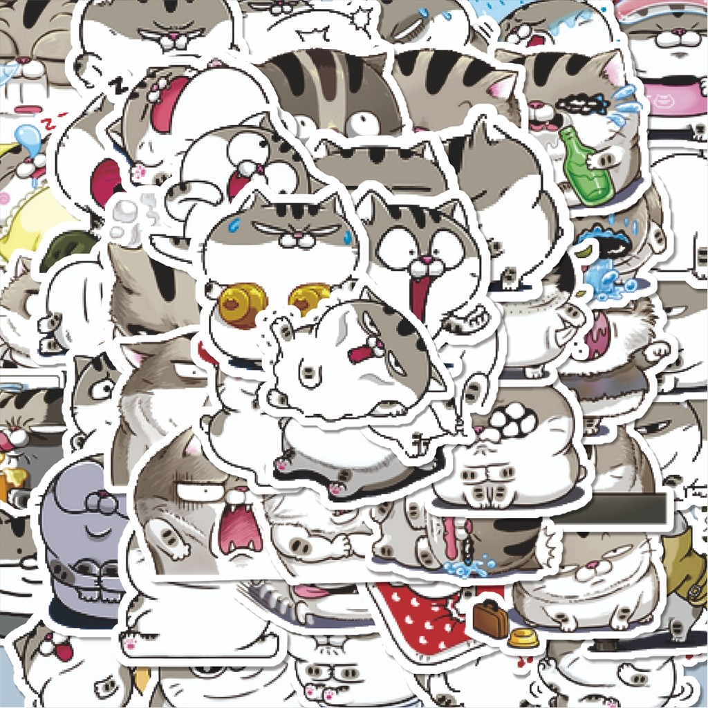 

100PCS Lucu Stiker Kawaii Kittens Cats Pets [Anak Kucing Peliharan Lucu] Stiker Aesthetic Stiker Anti Air Stikers Berperekat Waterproof sticker decal buat Motor Helm Buku Journal Koper Casing HP Laptop Botol Minum Hadiah anak