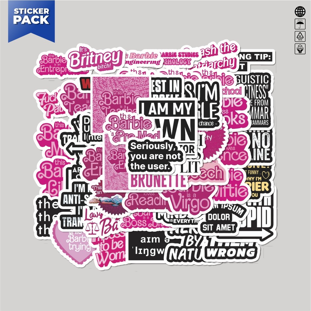 

[100PCS]Stiker Pack Stiker Simple English Phrases Label [Label Frasa Bahasa Inggris Sederhana] Aesthetic Vinyl Anti Air Dekorasi Sticker Laptop Buku Journal Koper Helm Casing HP Gitar Helm Skateboard