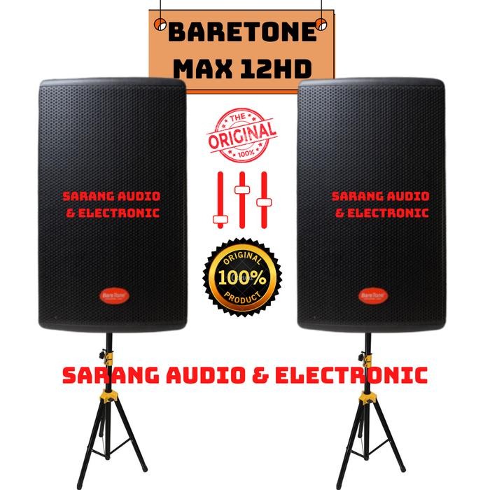 Speaker Aktif Baretone 12in MAX12HD max 12 hd Original 2bh 500W x 2