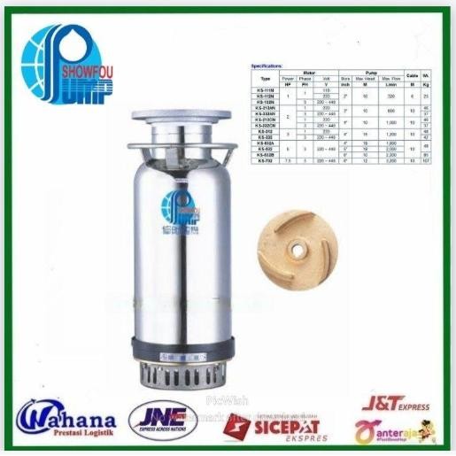 SHOWFOU KS 332Pompa Dewatering Submersible Pompa Celup Tambak Udang