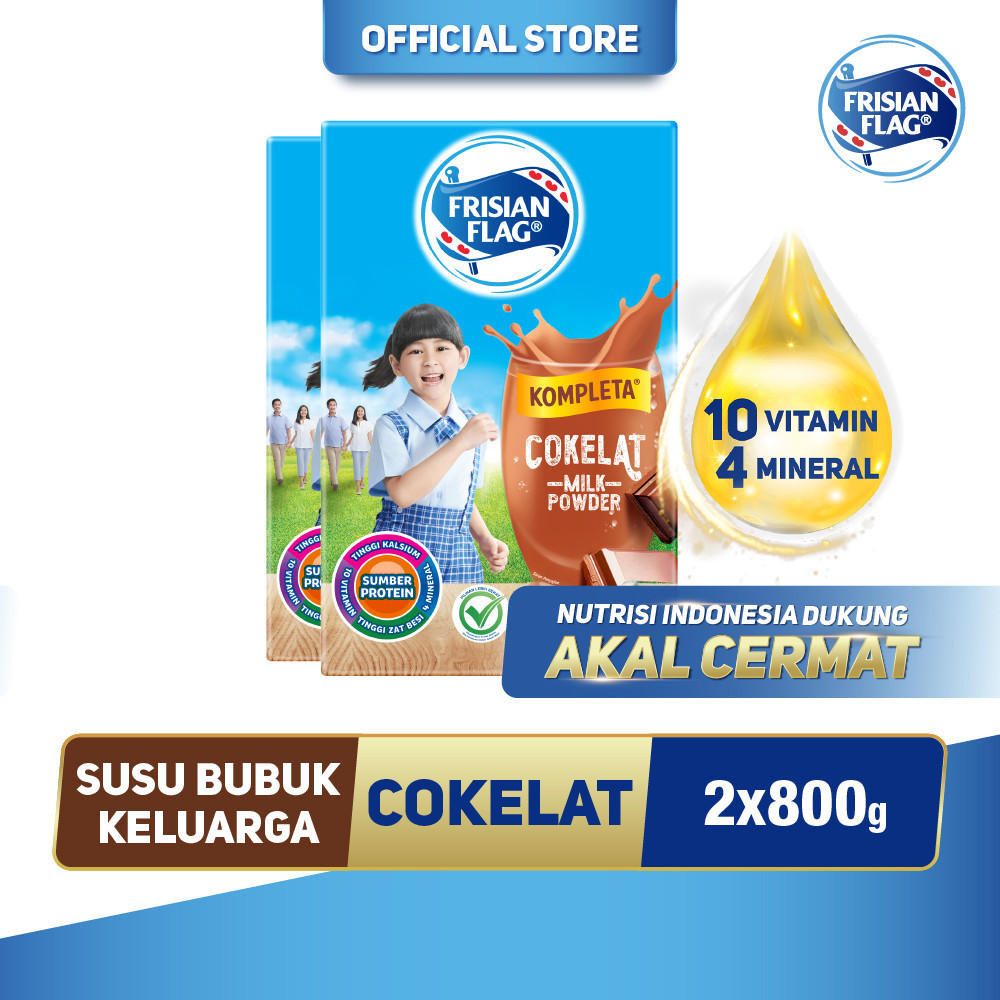 

Frisian Flag Kompleta Coklat 800 gr x 2