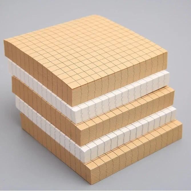 

80 Sheets/Pad Sticky Notes Kraft Memo Pads Adhesive Notepads with Line Brown Sticky Notes Study Work Daily Life Remember Sticker