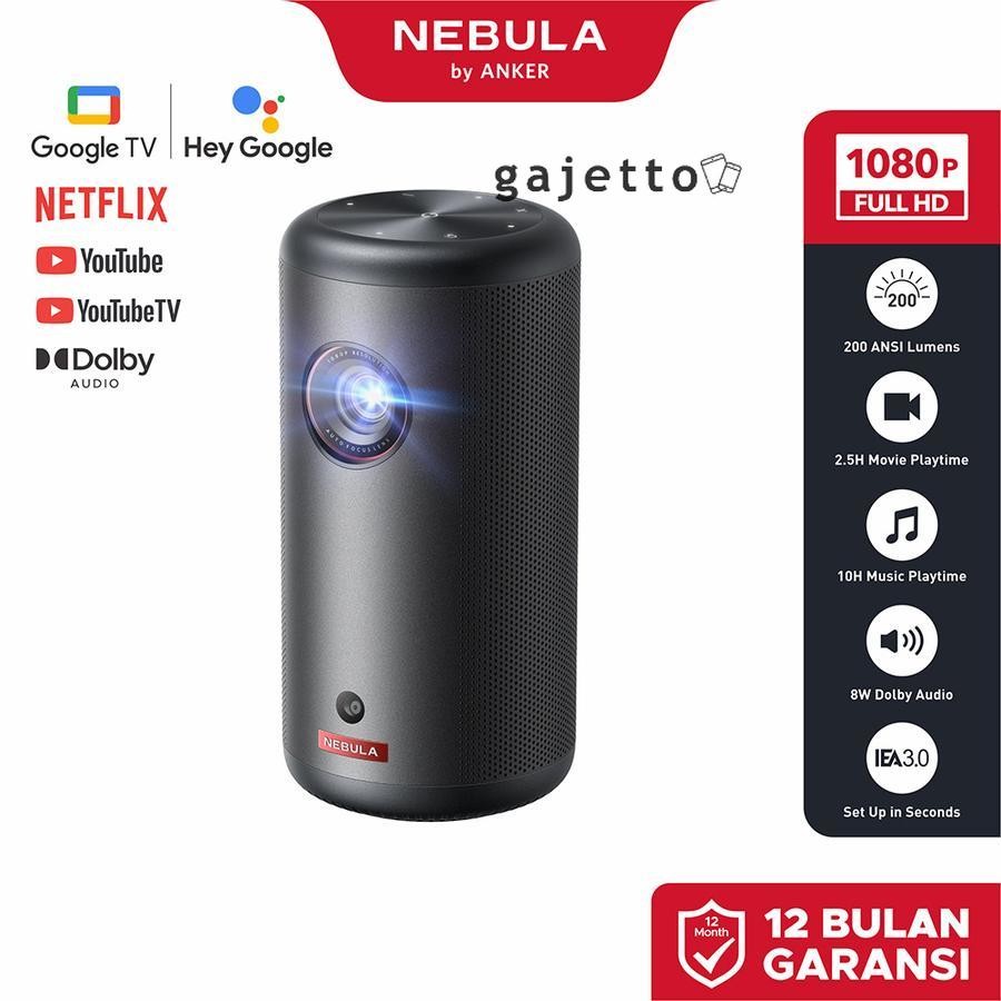 Anker Nebula Capsule 3 GTV Projector 1080P Smart Mini Projector - D2425
