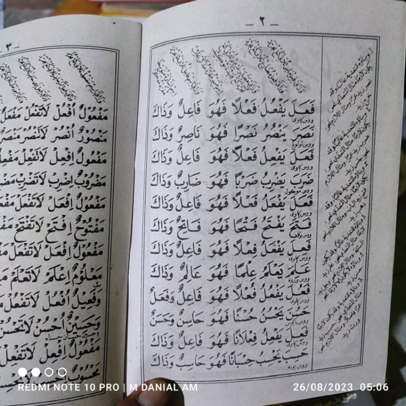 Ringkasan Shorof Tasrifan Tasrif Padangan Terjemah Jawa