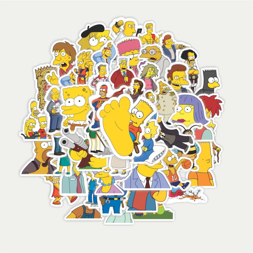 

Sticker Pack Stiker Kartun The Simpsons Series - Simpsons 3 | Sticker TUMBLR | Stiker LAPTOP KOPER HELM