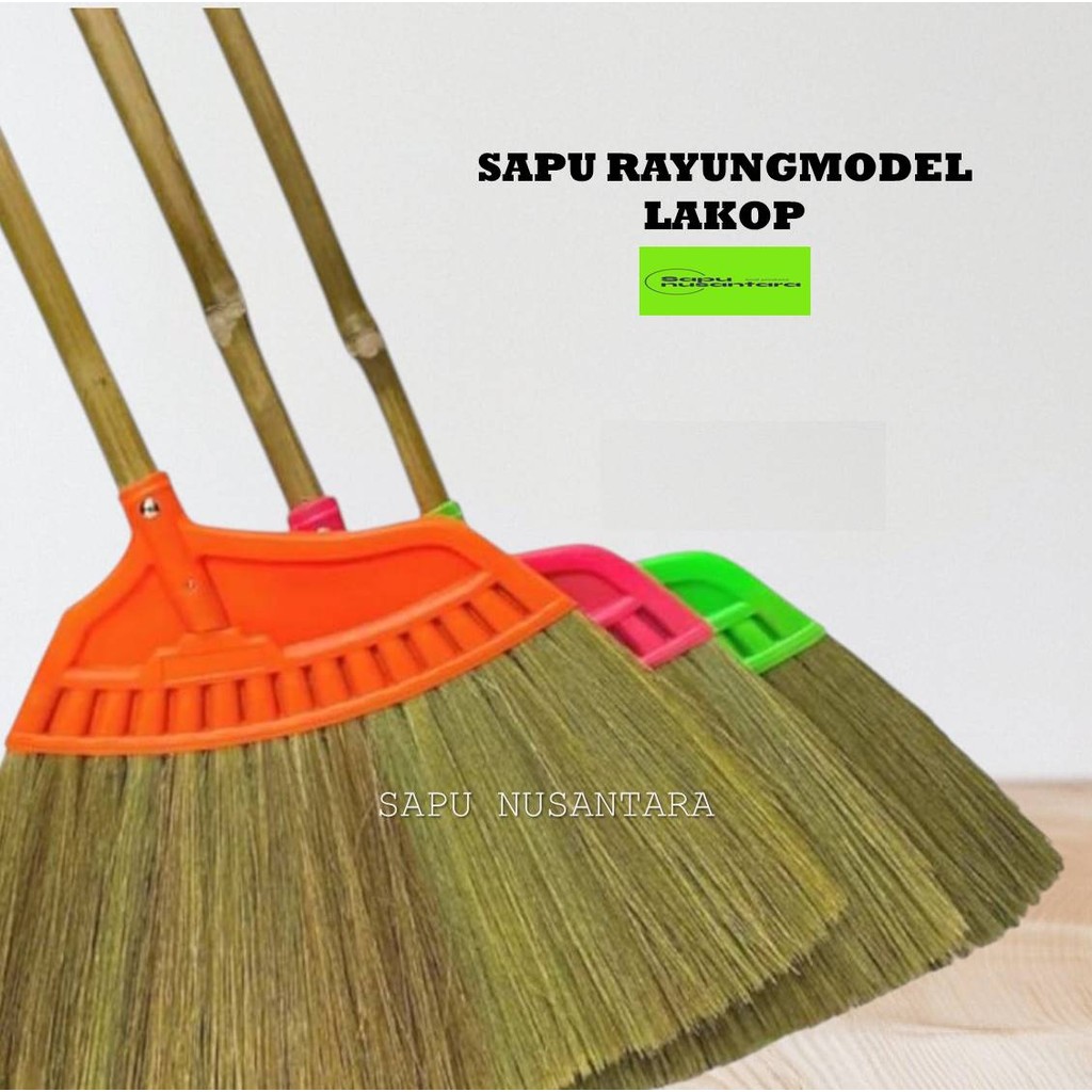 SAPU RAYUNG JAIT/SAPU LANTAI GAGANG BAMBU PREMIUM MURAH [RAYUNG LAKOP]