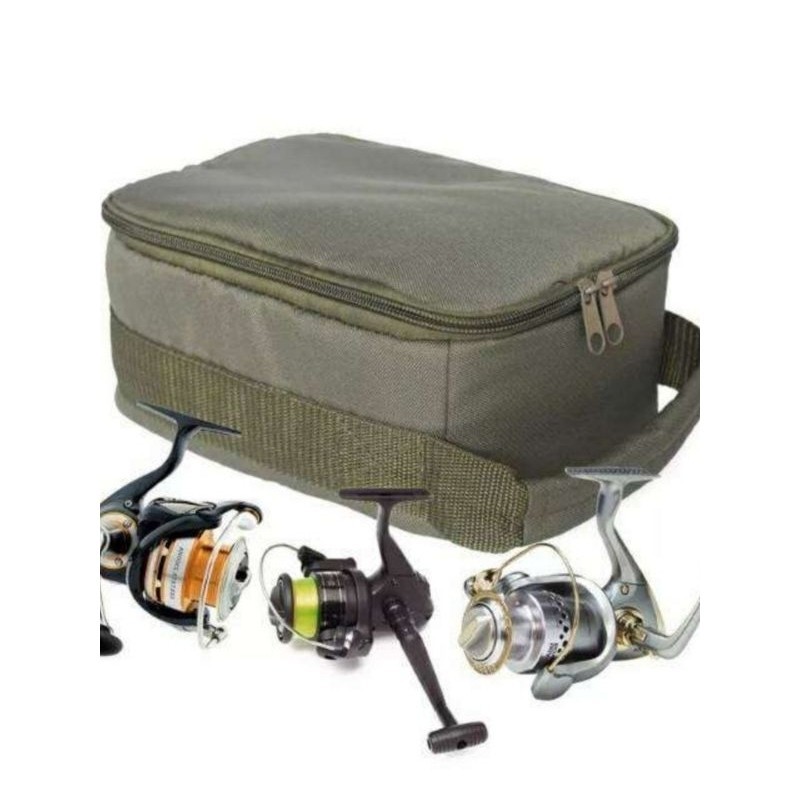 tas penyimpanan reel pancing anti air - fishing reel bag waterproof - tas untuk reel pancing profesi