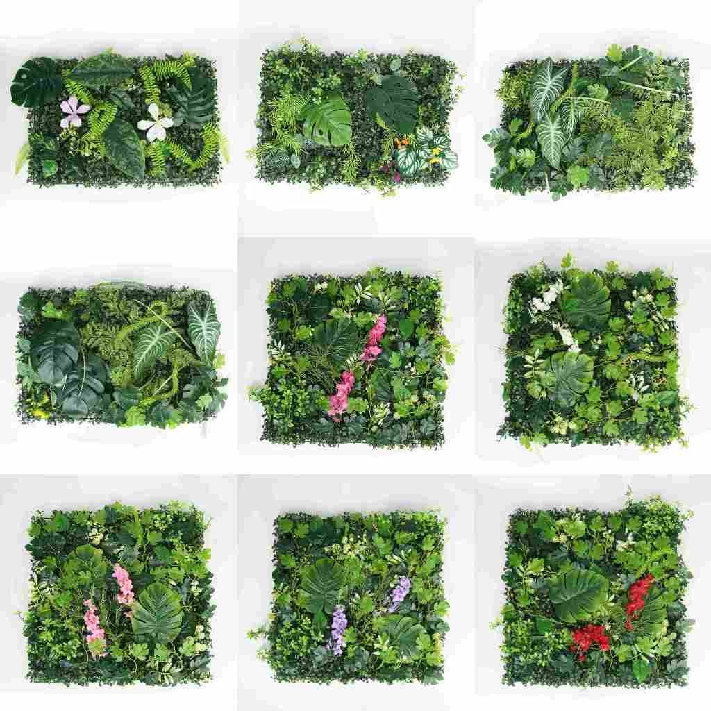 Daun Sintesis Premium Hias Ornamen Dekorasi Rumah Pagar Dinding Roll  Rumput Buatan Plastik