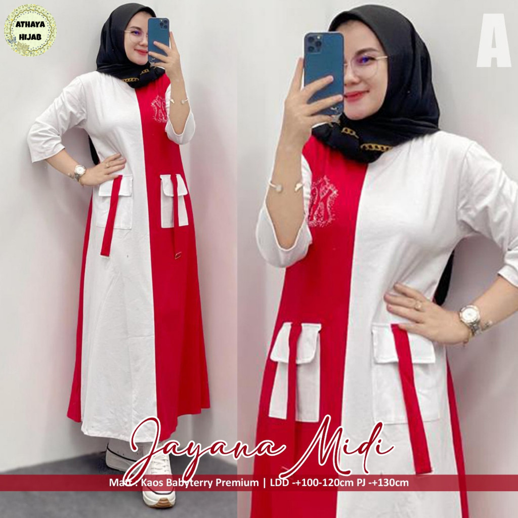 [ COD ] 2307     JAYANA DRESS by ATHAYA