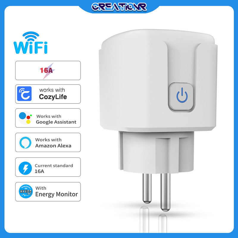 16A Wifi Smart Plug/bardi Smart Plug/smart Plug Wifi/stop Kontak Wifi/smart Switch Wifi/colokan Wifi